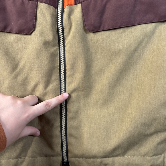 RIDE GEORGETOWN SNOWBOARD JACKET MEN'S Small Orange Red Insulated $270 - Picture 2 of 15